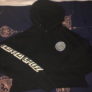 santa cruz cropped hoodie